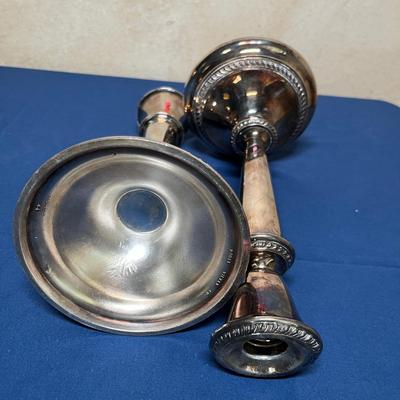 Silver Plate Antique Candle Sticks