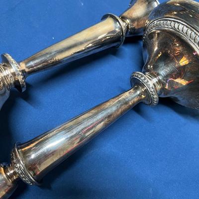 Silver Plate Antique Candle Sticks