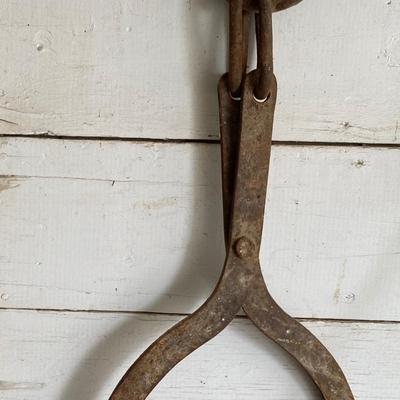 Vintage Logging Tongs