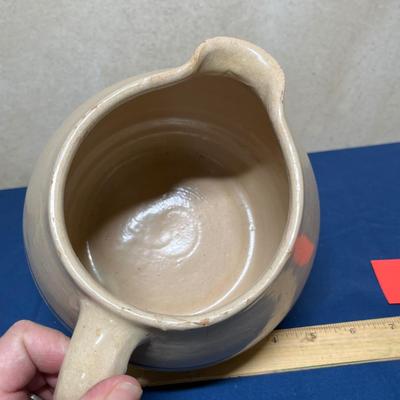 Stone ware blue stripe pitcher