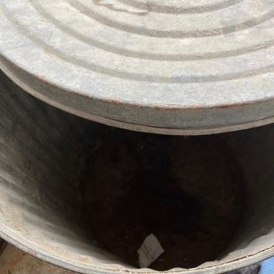 Metal Garbage Can
