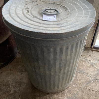 Metal Garbage Can