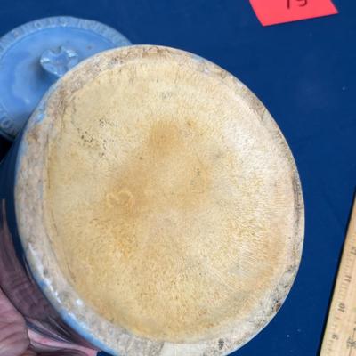 Salt glaze blue crock