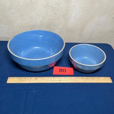 Antique blue stone ware bowls