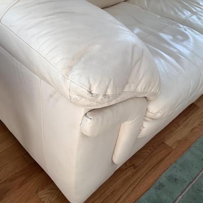 2 cream colored matching couches, 32â€H 62â€W 36â€ depth, 32â€H 80â€W 36â€depth