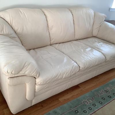 2 cream colored matching couches, 32â€H 62â€W 36â€ depth, 32â€H 80â€W 36â€depth