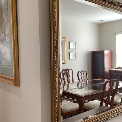 Mirror, beveled 35â€H 47â€W