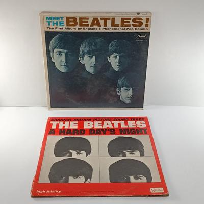 LOT 25: Beatle Mania At Its Best! Collection of Vintage Beatles Vinyl Albums and Other Ephemera from the Early Days of the Band