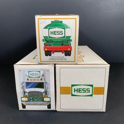 LOT 29: Vintage Hess Trucks