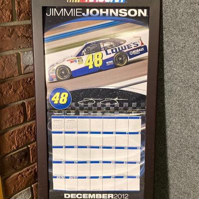 LOT 62: Jimmy Johnson #48 NASCAR Collection - Figurines, Beanie Baby, Decals, Mini War Wagons and More
