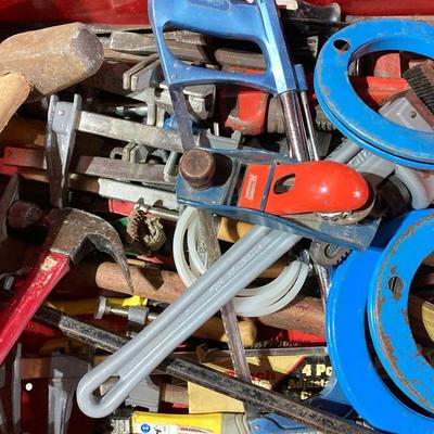 LOT 74: Basement Tool Lot: Pipe Wrenches, Hammers, Cutters and Much More