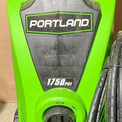 LOT 77: Portland Pressure Washer and Pair of Tarps