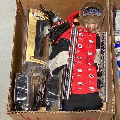 LOT 80: NASCAR - As Found Collection of Two Boxes with Flags