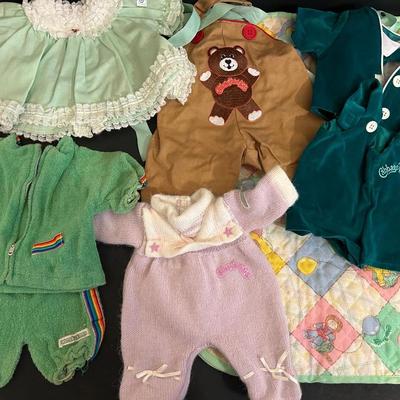 LOT 99DN: Vintage Cabbage Patch Kids Collection - Show Pony, Furskin Doll, Doll Clothes, Calendar and Magazines