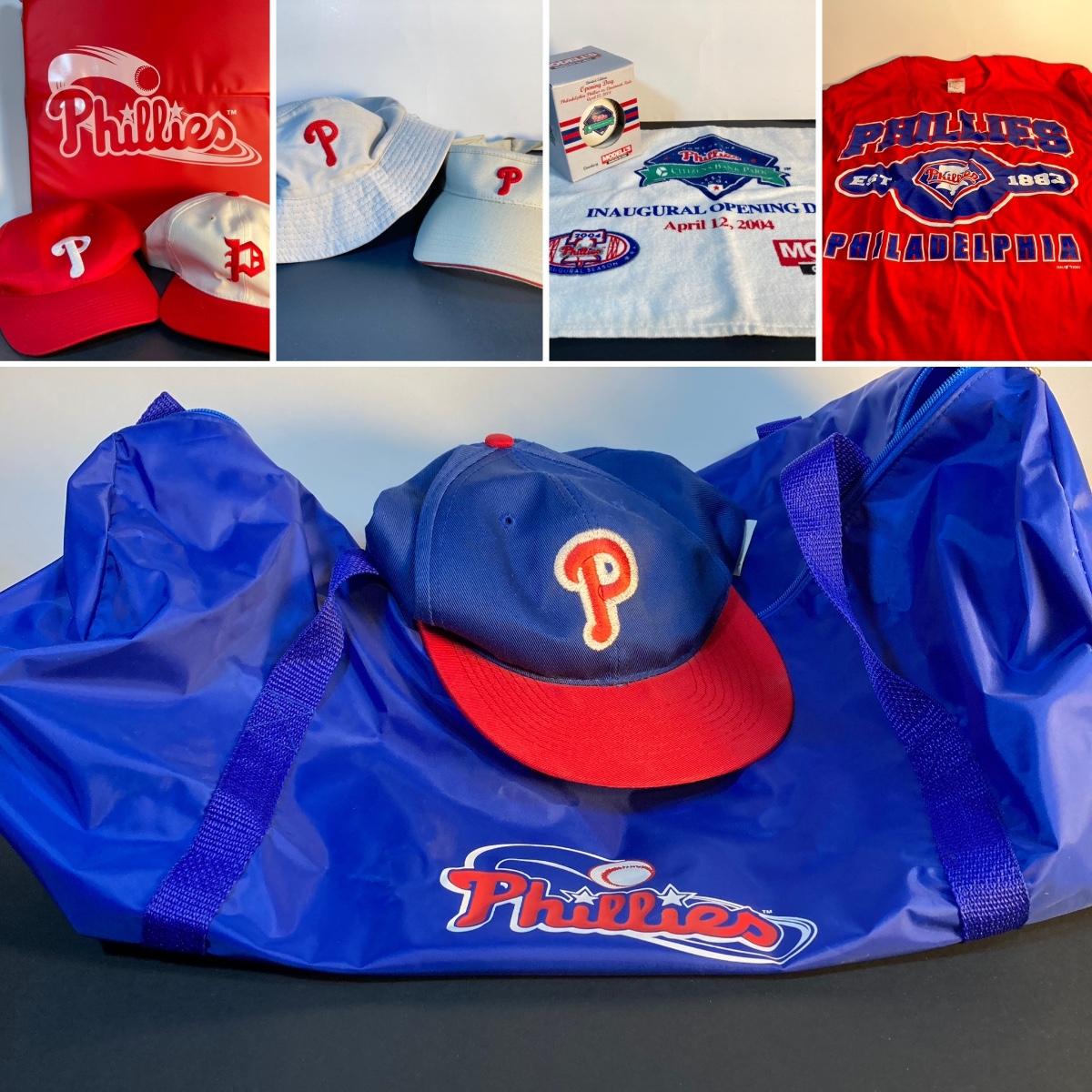 LOT 166 Philadelphia Phillies Giveaway Collection Bag, Ball, Rally