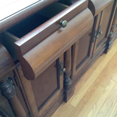 Marble top buffet 45â€H 68â€W 18â€depth