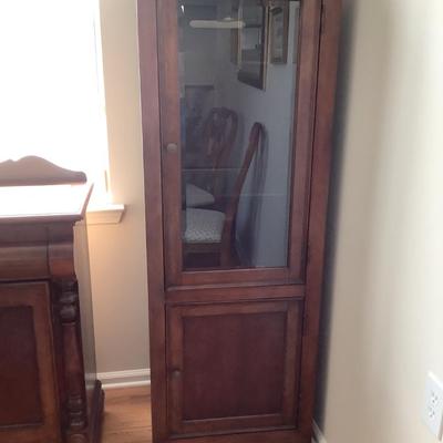 2 display cabinets 65â€ H 22â€W 20â€depth