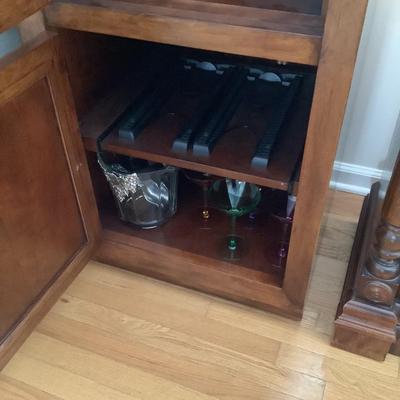 2 display cabinets 65â€ H 22â€W 20â€depth