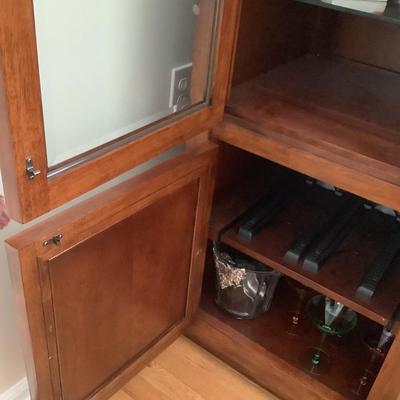 2 display cabinets 65â€ H 22â€W 20â€depth