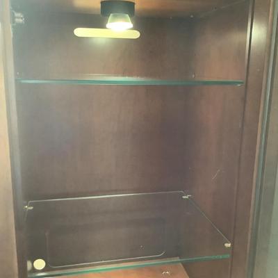 2 display cabinets 65â€ H 22â€W 20â€depth