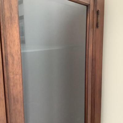 2 display cabinets 65â€ H 22â€W 20â€depth
