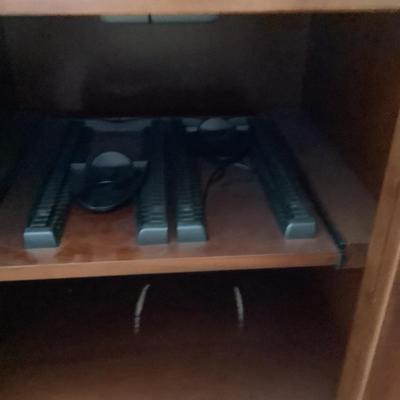 2 display cabinets 65â€ H 22â€W 20â€depth