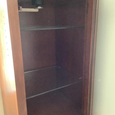 2 display cabinets 65â€ H 22â€W 20â€depth