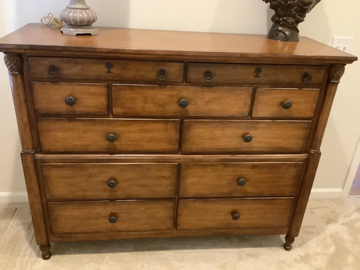 Tommy Bahama chest, 11 drawers, 45.5”H 59”W 20”depth | EstateSales.org