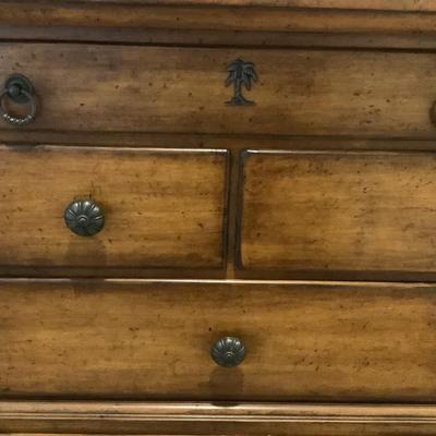 Tommy Bahama chest, 11 drawers, 45.5â€H 59â€W 20â€depth