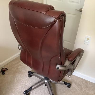 Leather office chair 45â€H 27â€W 26â€depth