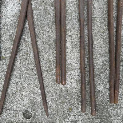 Five Vintage Blacksmith Forging Tongs/Tools