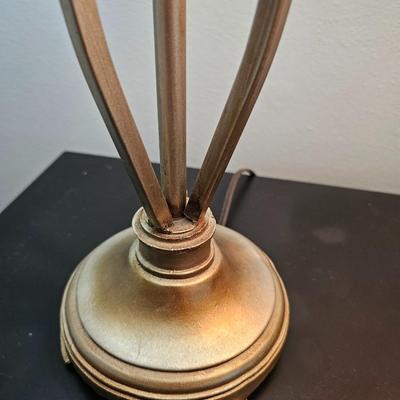 Pair of Gold Tone Lamps