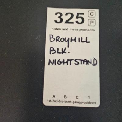 Broyhill Black Night Stand