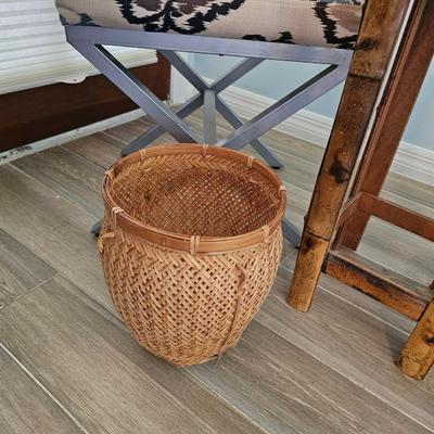 Wicker Stand and Bench