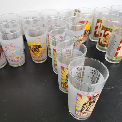 Collection of Preakness Day Glasses & 1 Kentucky Derby