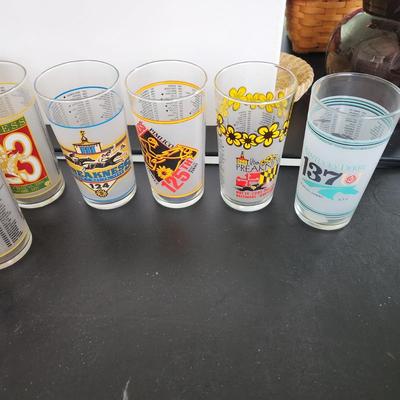 Collection of Preakness Day Glasses & 1 Kentucky Derby