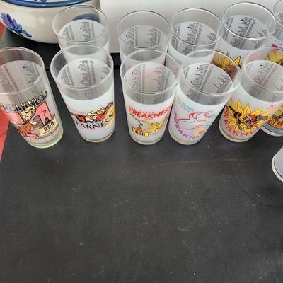 Collection of Preakness Day Glasses & 1 Kentucky Derby