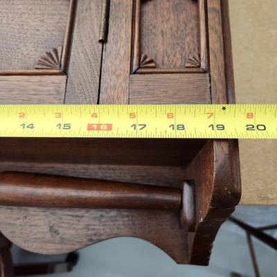 Antique Mirror Wall Cabinet with Towel Holder 20x28x5.5