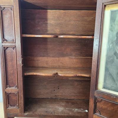 Antique Mirror Wall Cabinet with Towel Holder 20x28x5.5