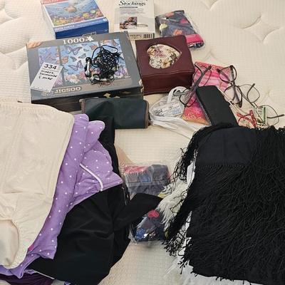 Scarves. Swimwear, puzzle and more