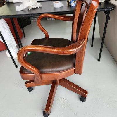 Bassett Wood Office Desk Swivel Chair