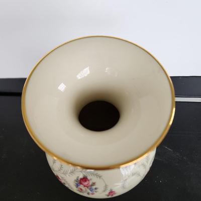 Hertel Jacob & Co. Porcelain Vase Rose Decor Germany