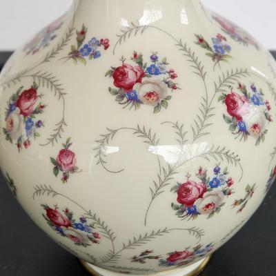 Hertel Jacob & Co. Porcelain Vase Rose Decor Germany