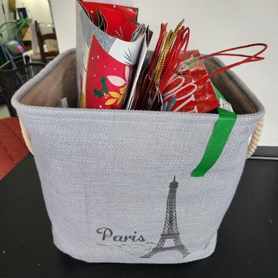 Large Lot of Lindy Bowman Holiday Christmas Gift bags New Stock in Large Tote