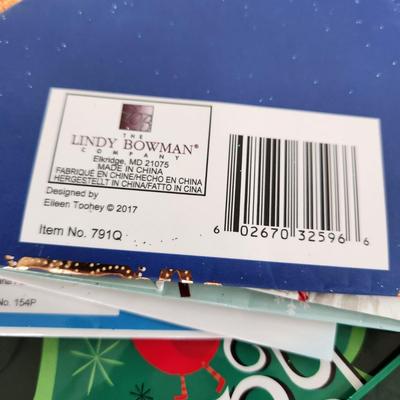 Large Lot of Lindy Bowman Holiday Christmas Gift bags New Stock in Large Tote