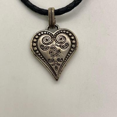 Brighton Ophelia Heart Leather Necklace