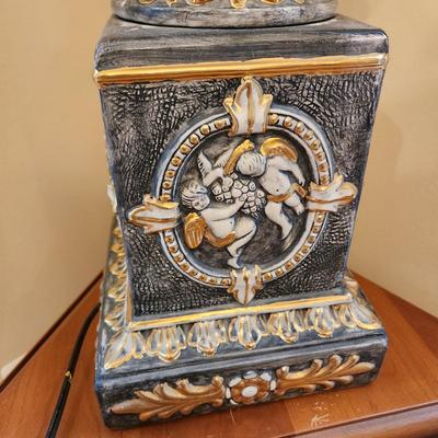 1 Ornate Table Lamp Cherubs Angels