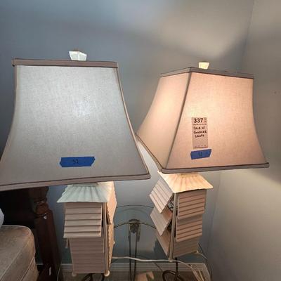 Pair of Shudder Lamps