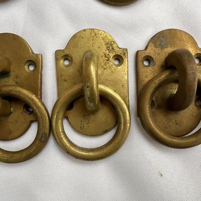 Vintage Brass Drawer/Cabinet Pulls (6)