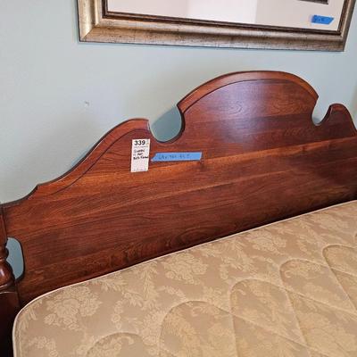 Queen size vintage wooden bed frame